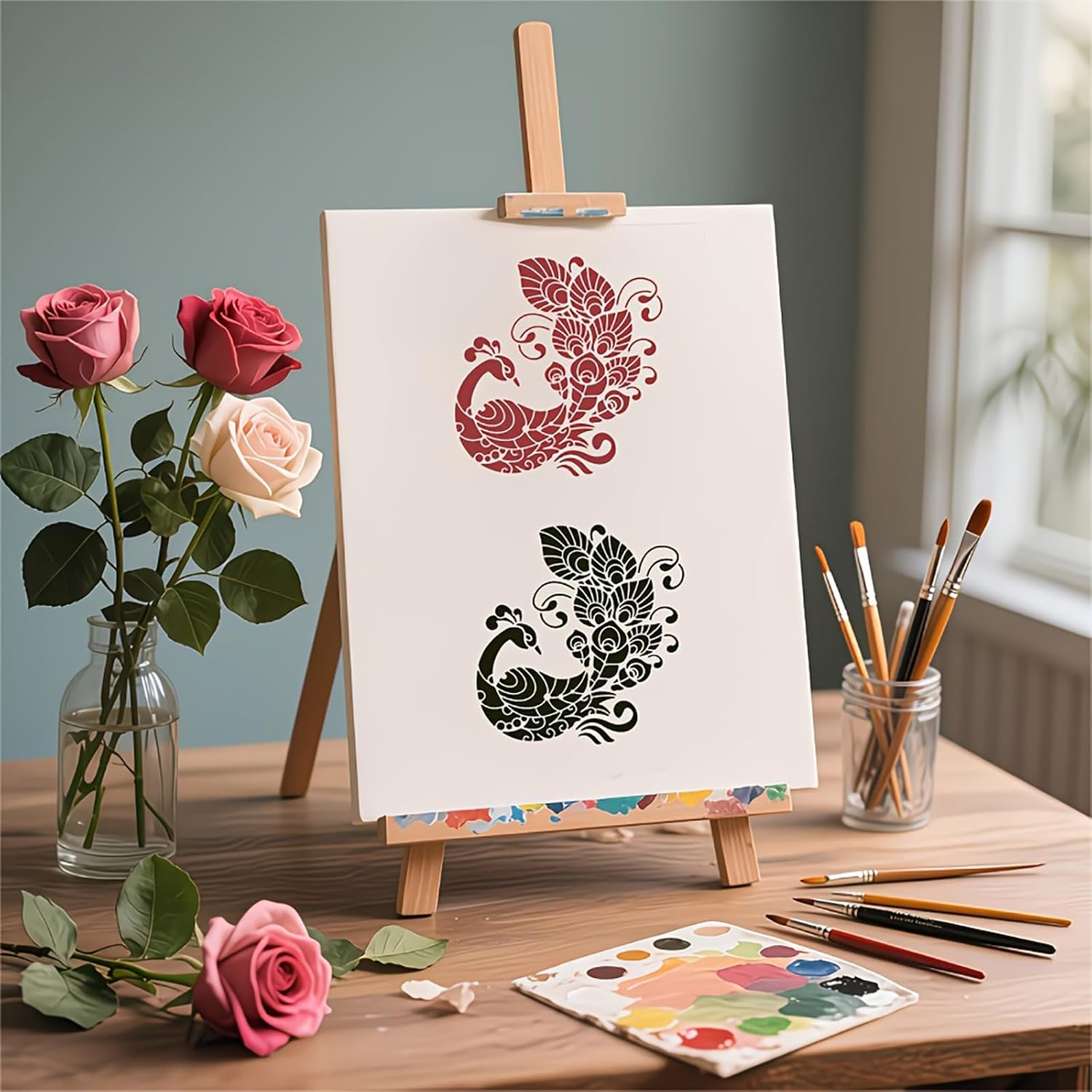 stencil for mdf board painting india