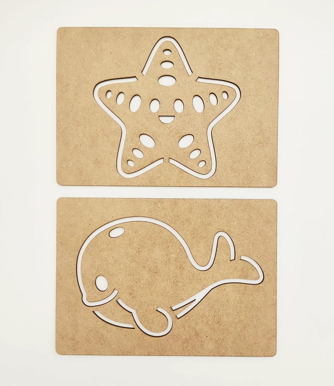 ocean life stencil set for children