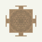 Cliths Wooden Shri Yantra Premarked Cutout for Diwali Decoration Mandala Art Vastu Wall Painting