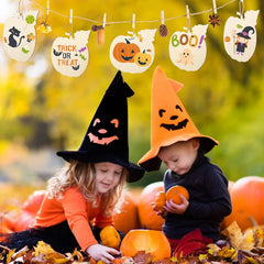 American Elm 10 Pcs Unfinished Wood Pumpkin Ornaments DIY Craft Kit Fall Decor Paintable Blanks