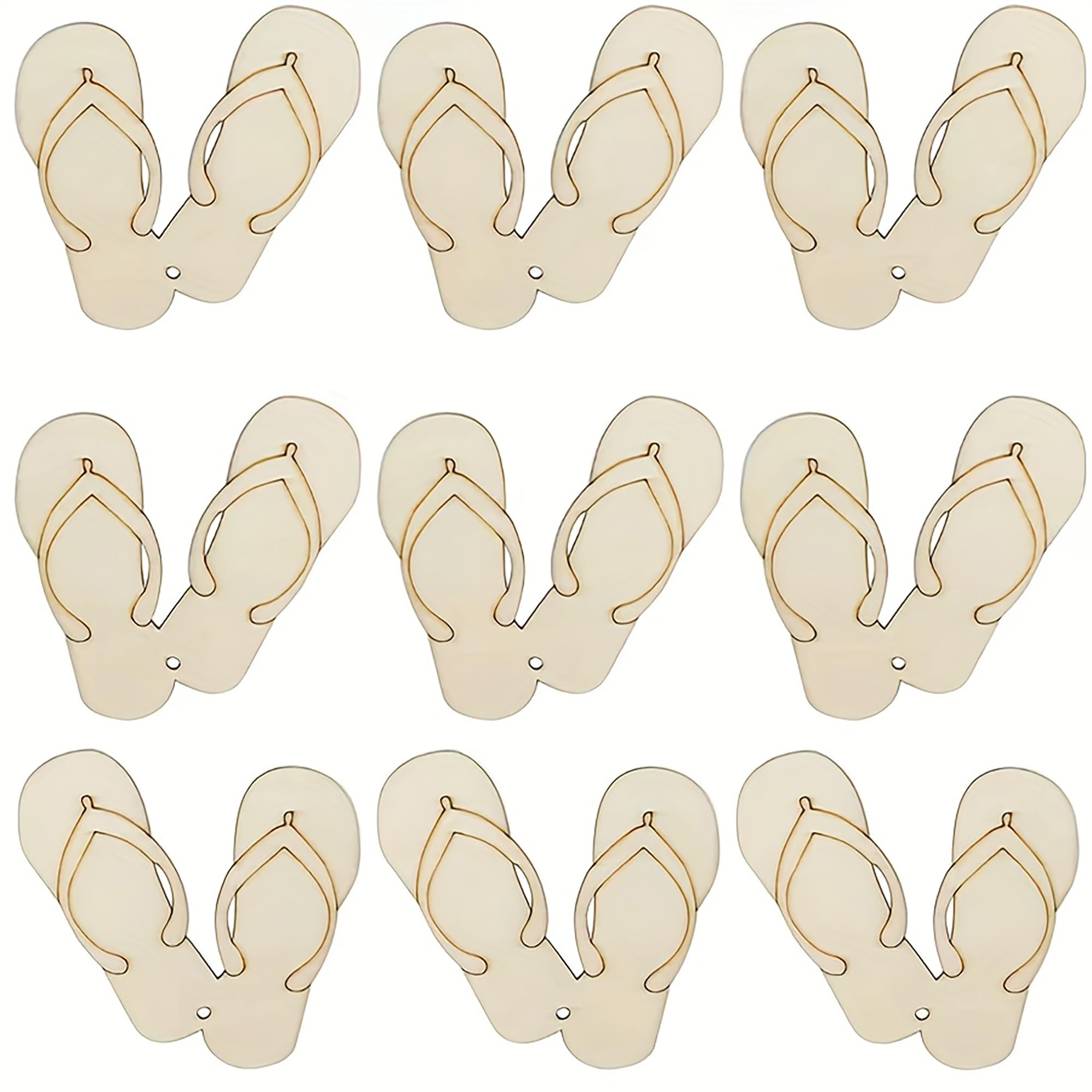 unfinished flip flop shapes