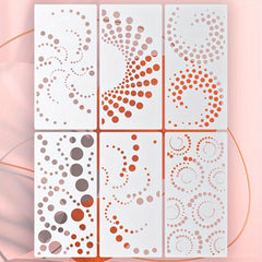 geometric circle stencil for home decor