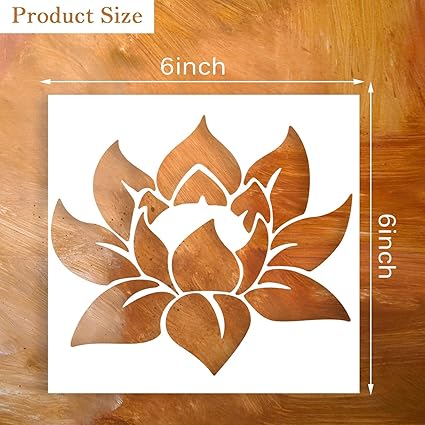 floral mandala stencil for canvas painting