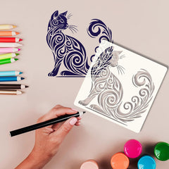 square painting stencil for artists