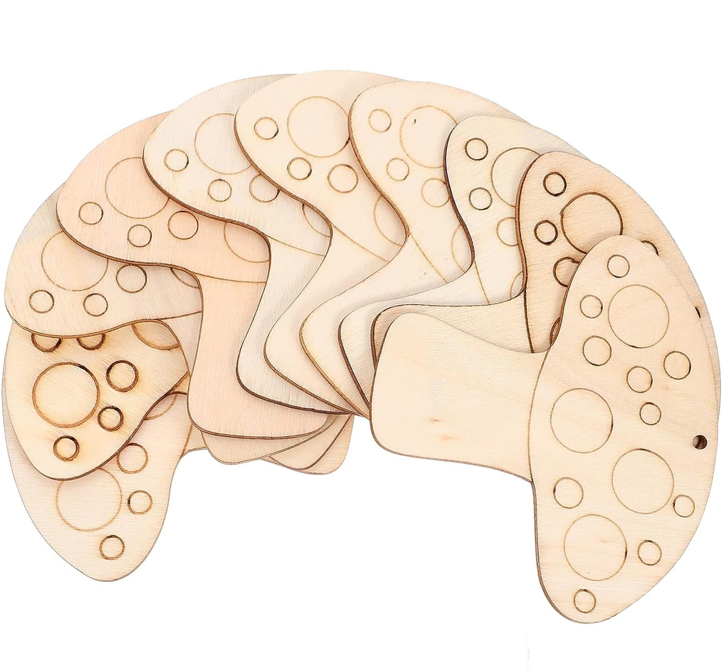 Wooden brain puzzle toy on a white background