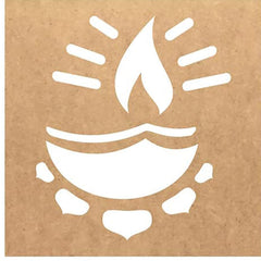 Cliths Wooden Rangoli Stencil Cutout for Diwali Decoration Mandala Art Floor Wall Painting DIY Craft Projects Template