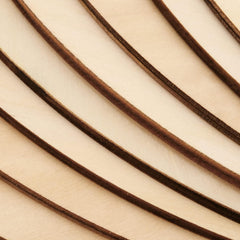 American Elm 12 Pack Round Wood Circles MDF Craft Discs for DIY Projects Painting & Home Decor