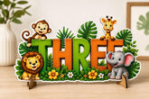 Three Birthday Sign for Baby Boy