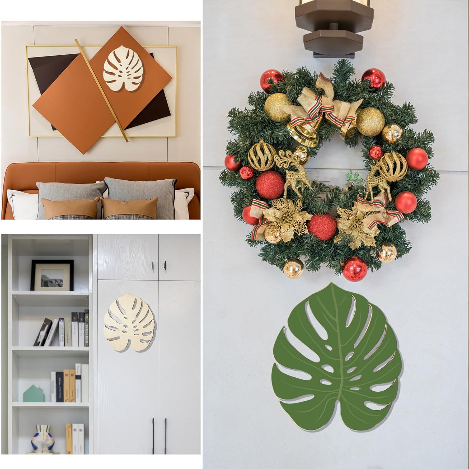 Wooden foliage shapes for crafts