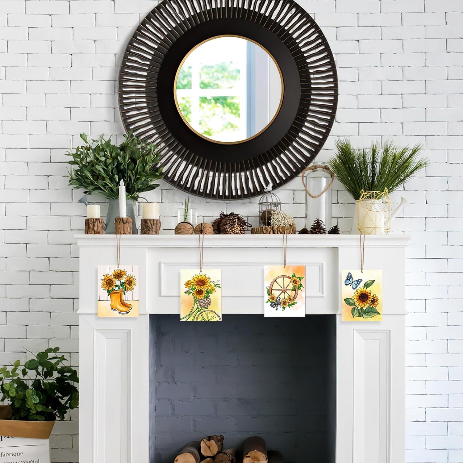 summer home decor wooden flowers