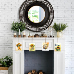 summer home decor wooden flowers