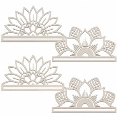 lotus mandala mdf wood cutout for diy crafts