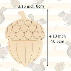 wooden pine cone cutouts