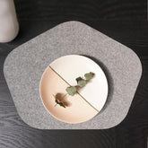 Cliths Felt Placemat Crochet Base Heat-Resistant Table Mat for Dining, DIY Decor & Craft Projects