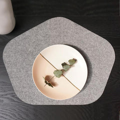 Cliths Felt Placemat Crochet Base Heat-Resistant Table Mat for Dining, DIY Decor & Craft Projects