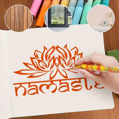 washable versatile stencil for canvas painting projects