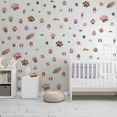 animal paw wall stencil for crafts
