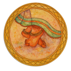 American Elm Pre Marked Ghungroo MDF Cutout Wooden Craft Board for Painting Home Festival Decor Indian Classical Art DIY Projects