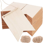 Set of wooden frames with jute string and yarn on a white background