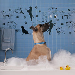 pet theme wall stencil for DIY projects