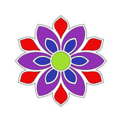 Cliths Pre Marked MDF Rangoli Base Indian God Mandala Designs Painting for Home Temple Decor Diwali Pooja