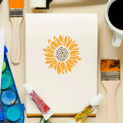 paintable flowers and birds stencils