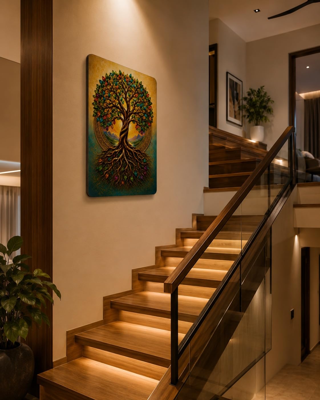 vinyl printed Tree of Life wall hanging