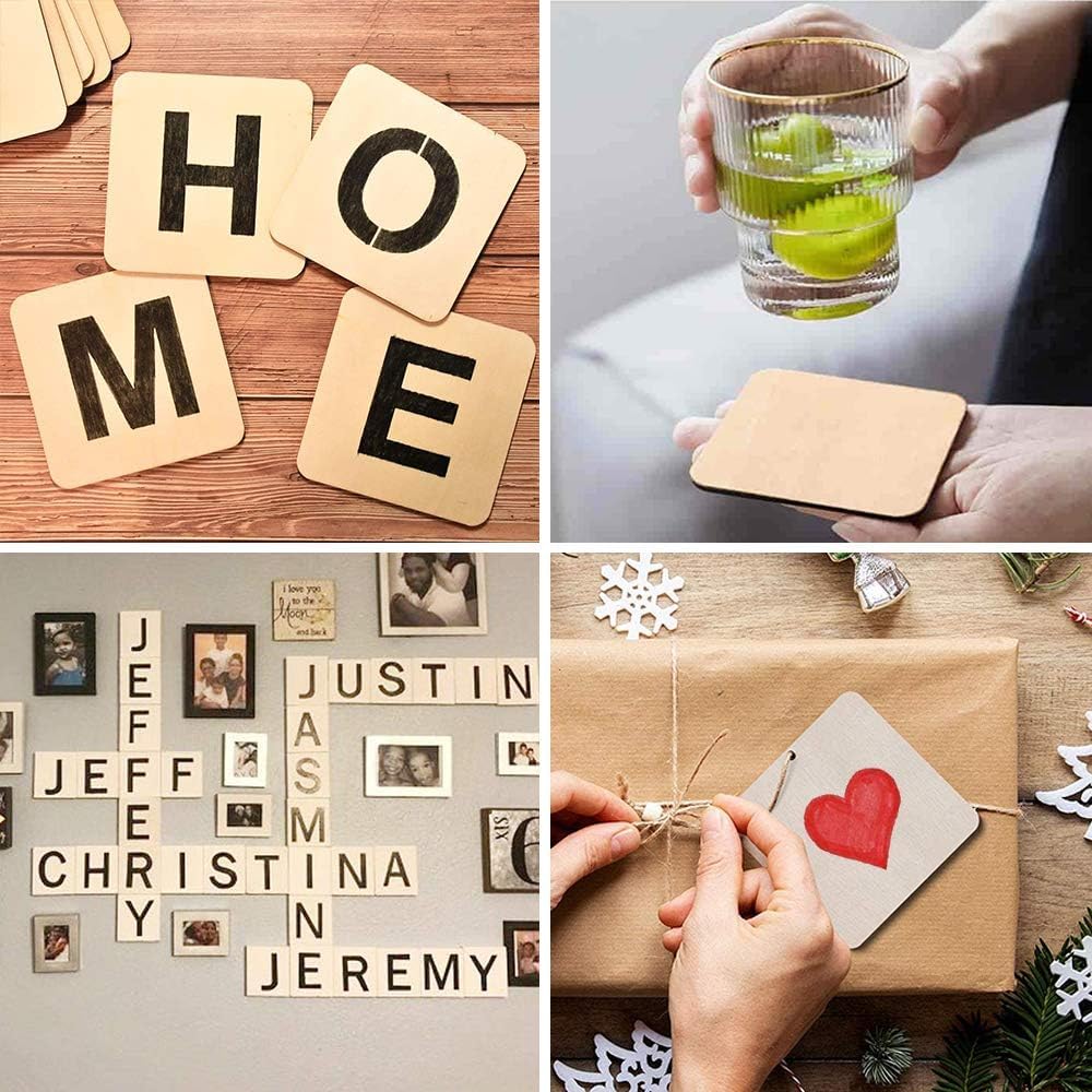square wooden plaques