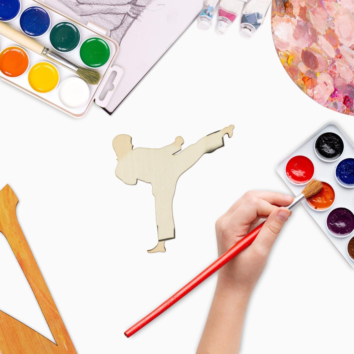Wooden karate decorations for home