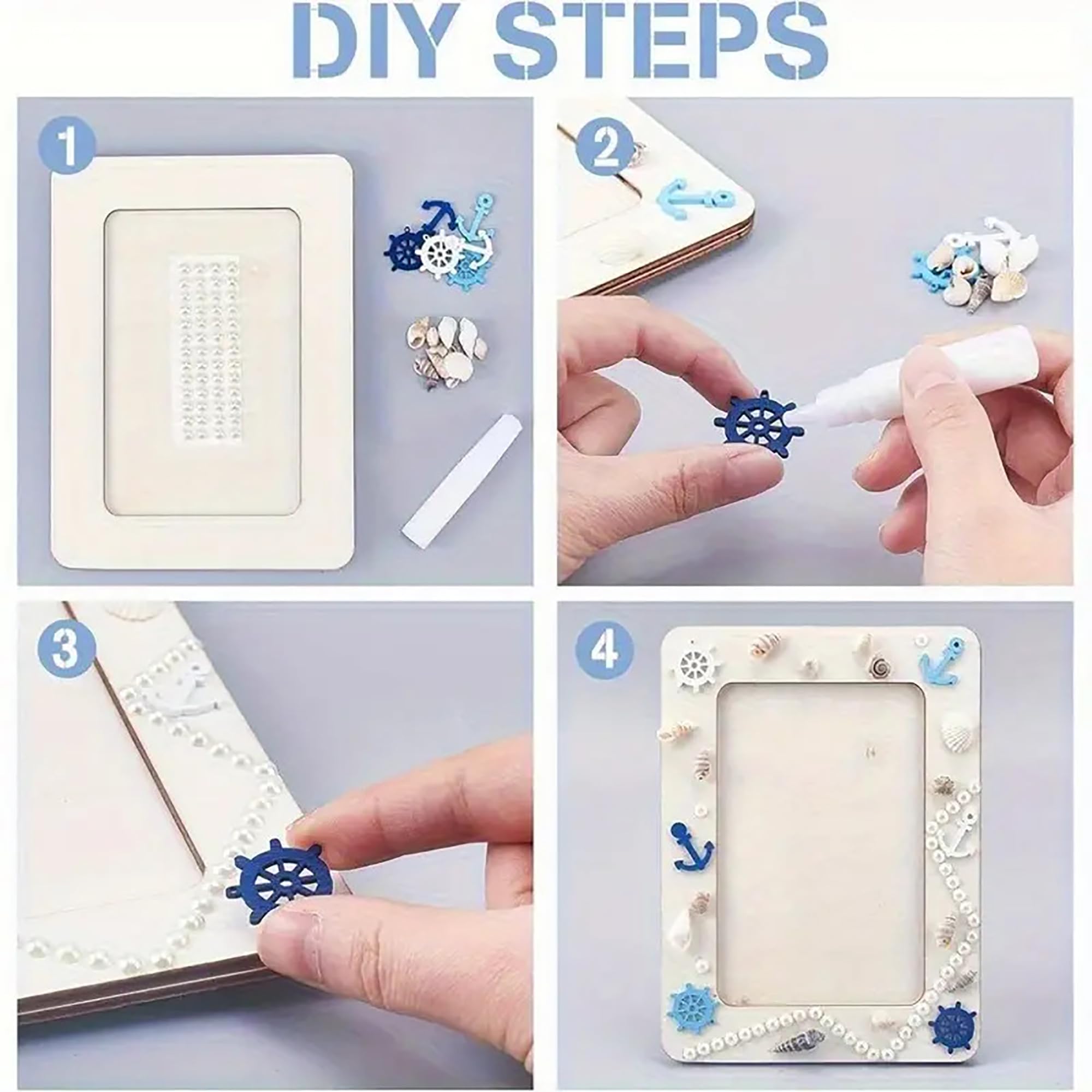 paintable wood photo frame sets