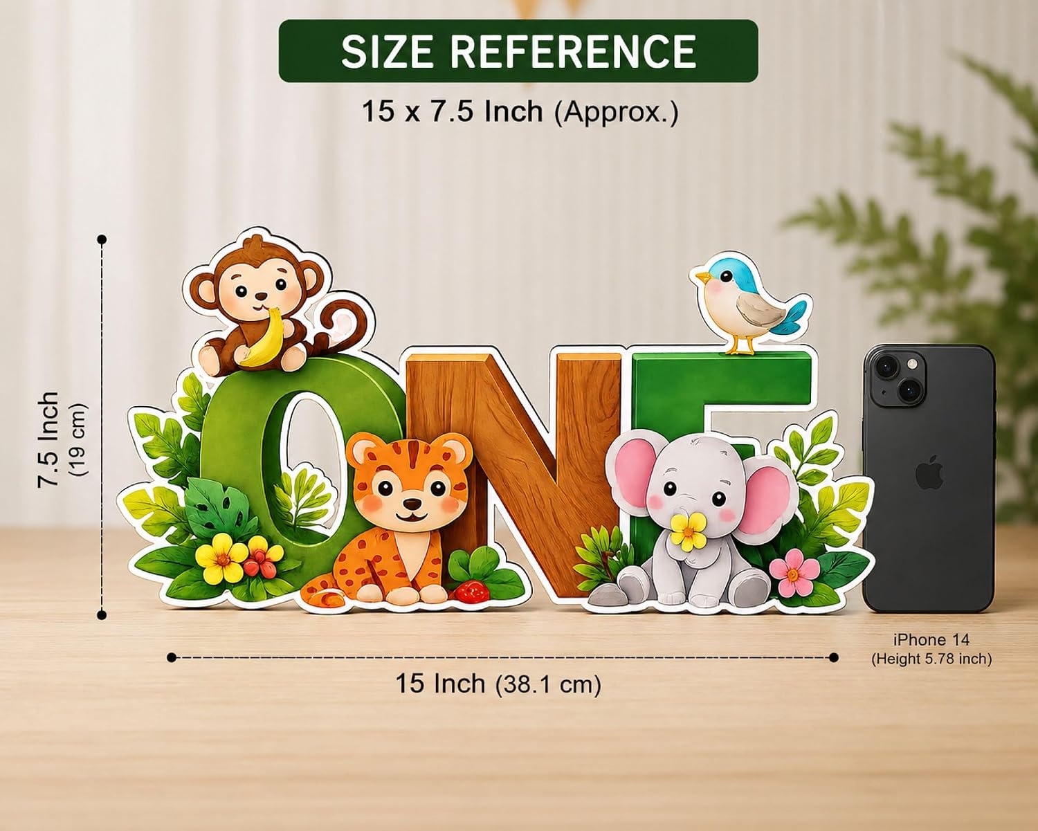safari animal birthday celebration decor