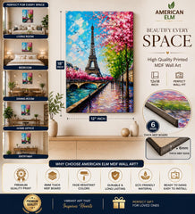 Paris wall painting for bedroom