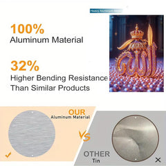 Comparison of aluminum material with other tin, highlighting properties and quality.