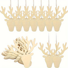 unfinished deer ornaments
