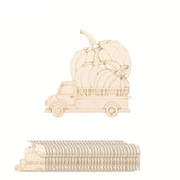 wooden thanksgiving hanging decor diy halloween pumpkin carriage craft rustic fall home decoration ideas