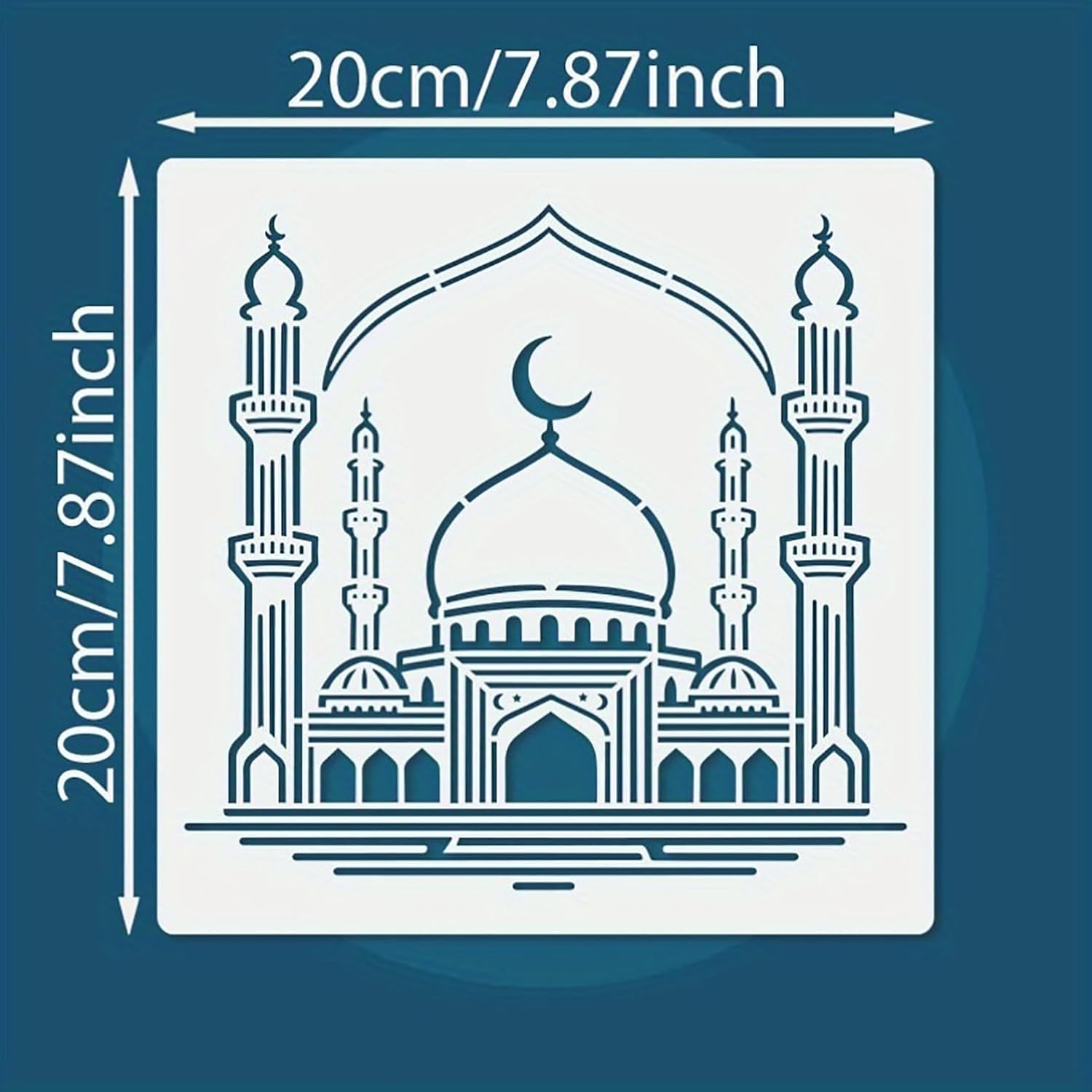 This Islamic Ramadan stencil set features elegant Arabic c