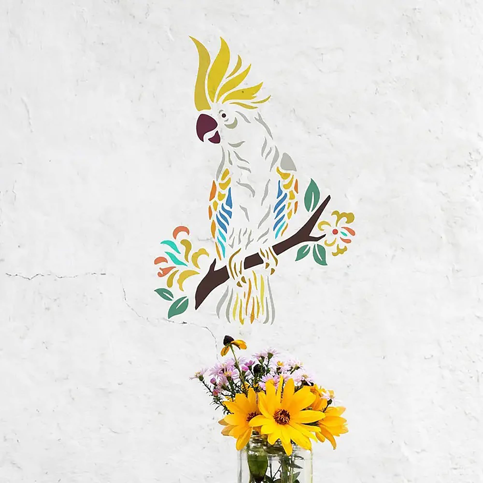 plastic parrot craft template