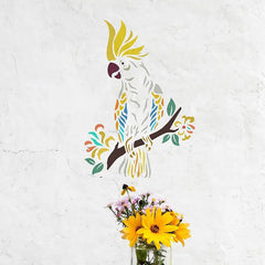 plastic parrot craft template