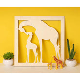wooden giraffe cutouts for crafts