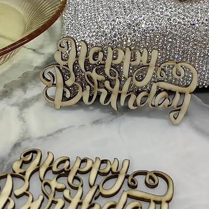 happy birthday wooden letters