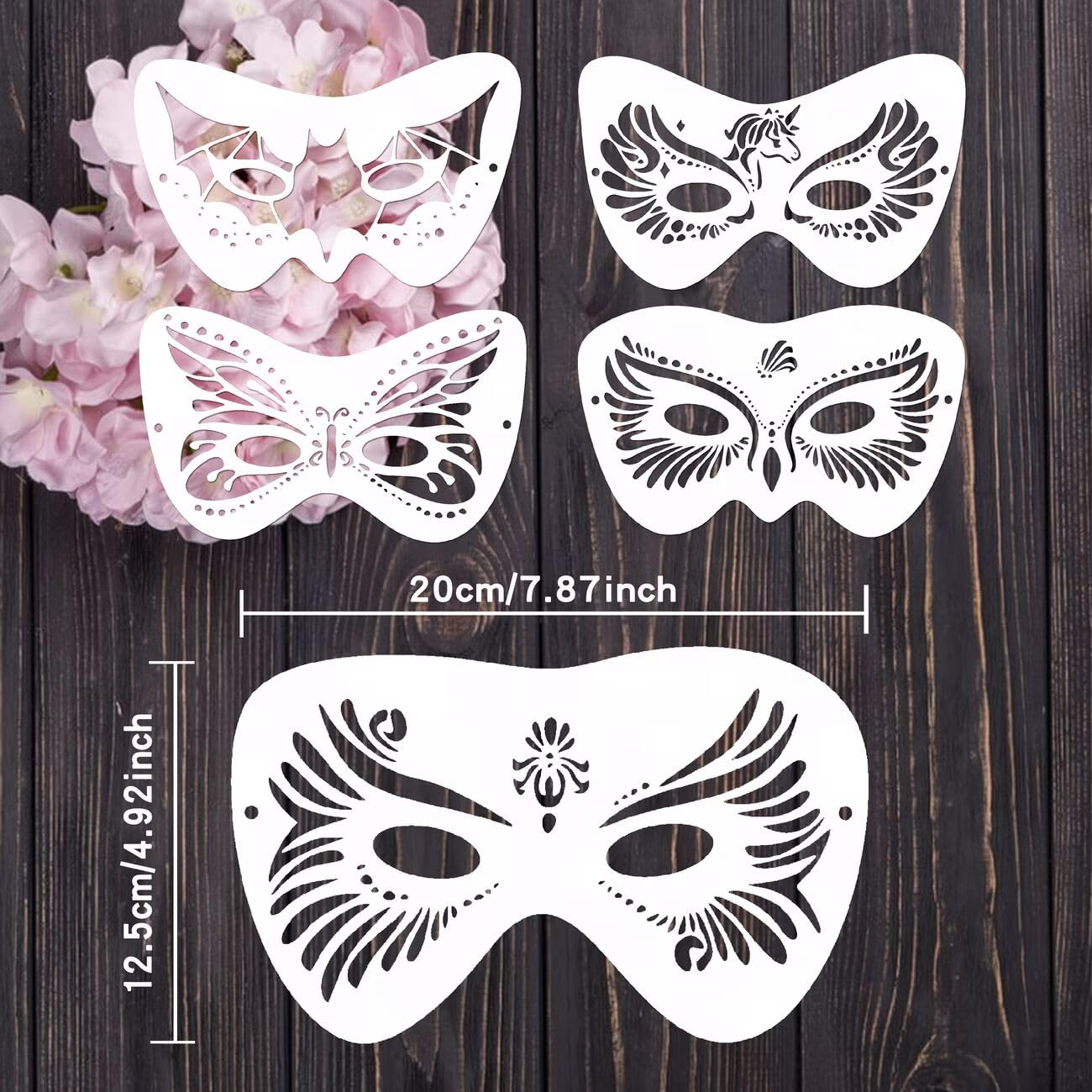 face paint stencil set for diy art and craft