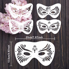 face paint stencil set for diy art and craft