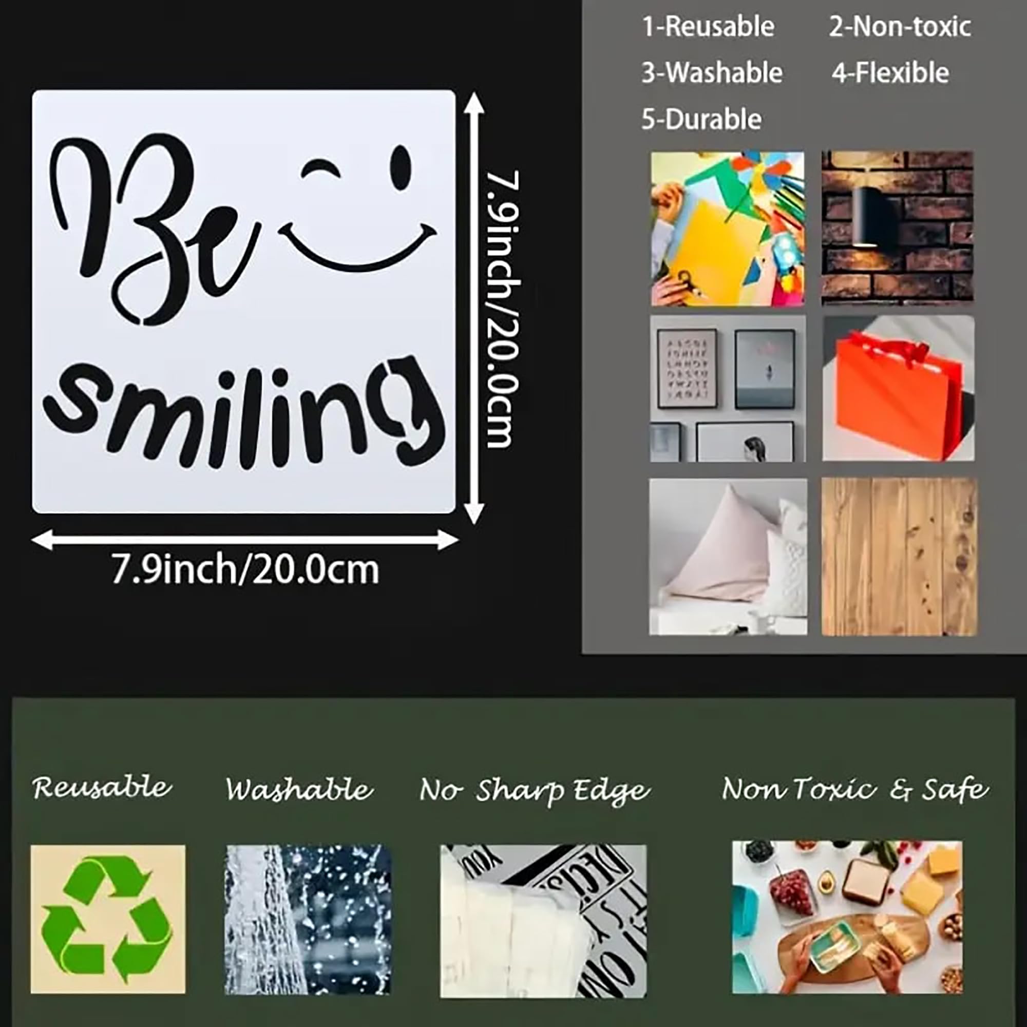 inspirational quote stencils set