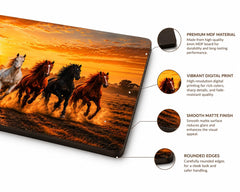 7 Horses Wall Art for Home and Office