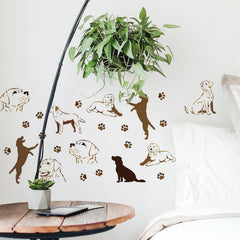 dog stencil for wood furniture painting