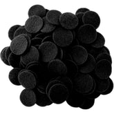 American Elm 100-Pack Black Felt Circles Round Die Cuts for Sewing, Crafts & DIY Projects Soft Fabric Cutouts for Appliqué & Decor