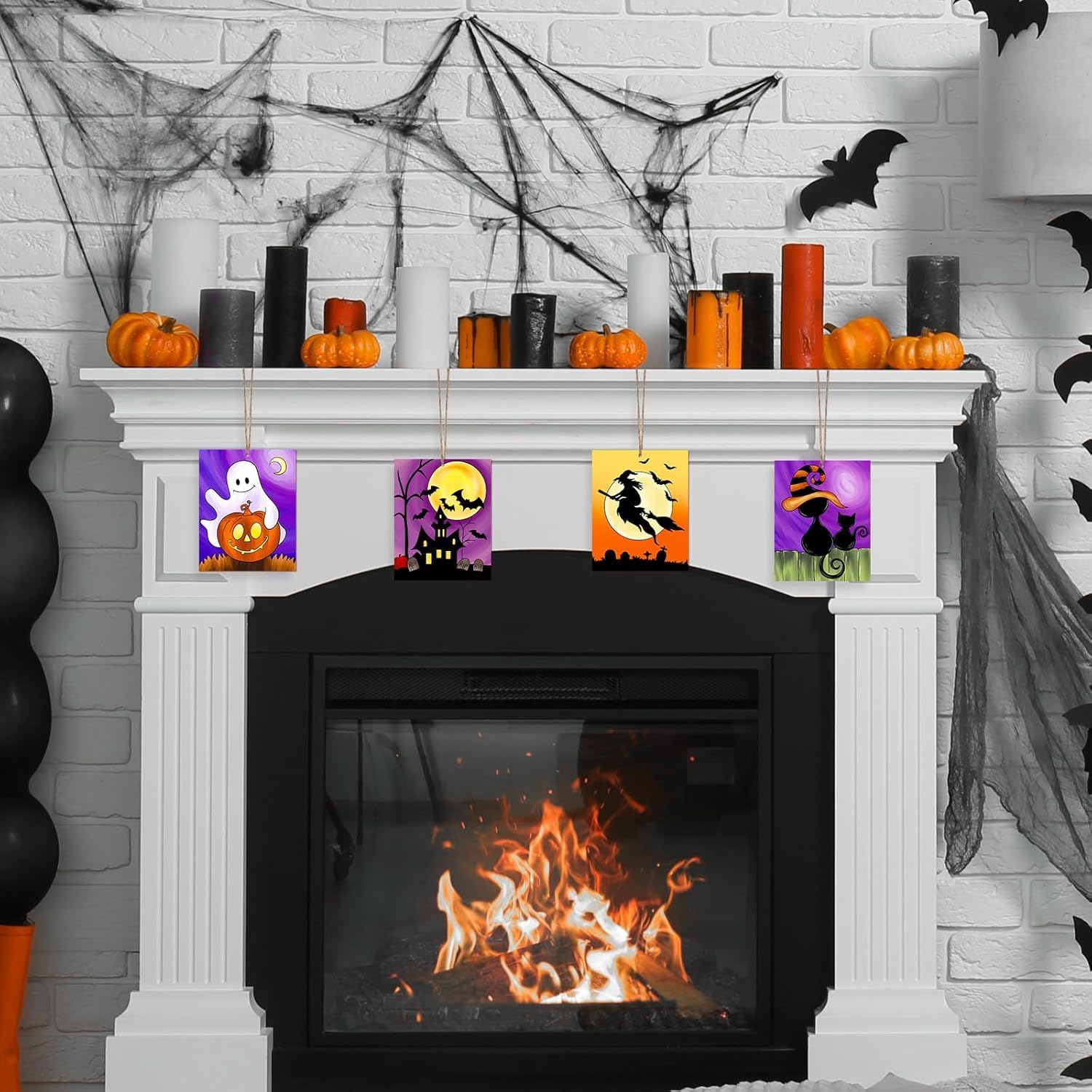 paintable halloween wooden decorations
