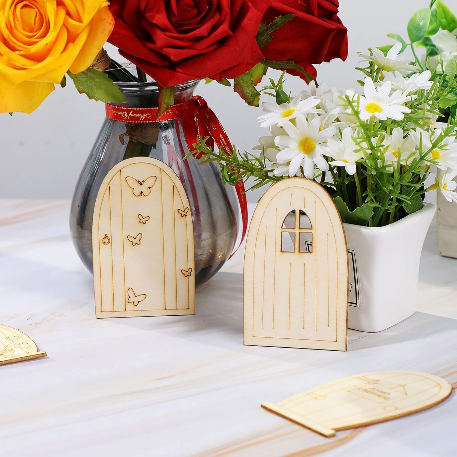 diy wooden fairy tale door shapes