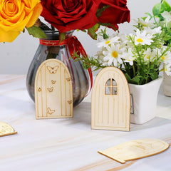 diy wooden fairy tale door shapes