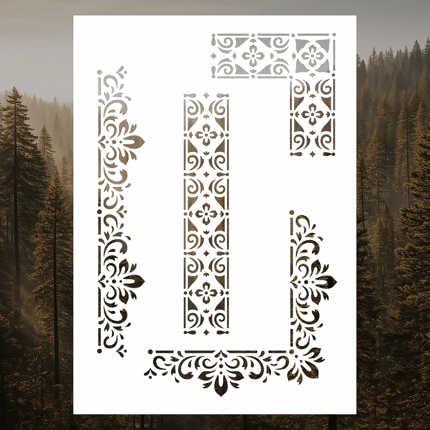 border stencil diy